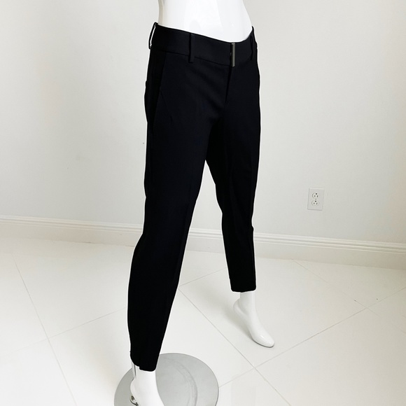 Helmut Lang Pants Skinny Fit Black Wool Blend Cigarette Style Size 2 - Picture 3 of 9